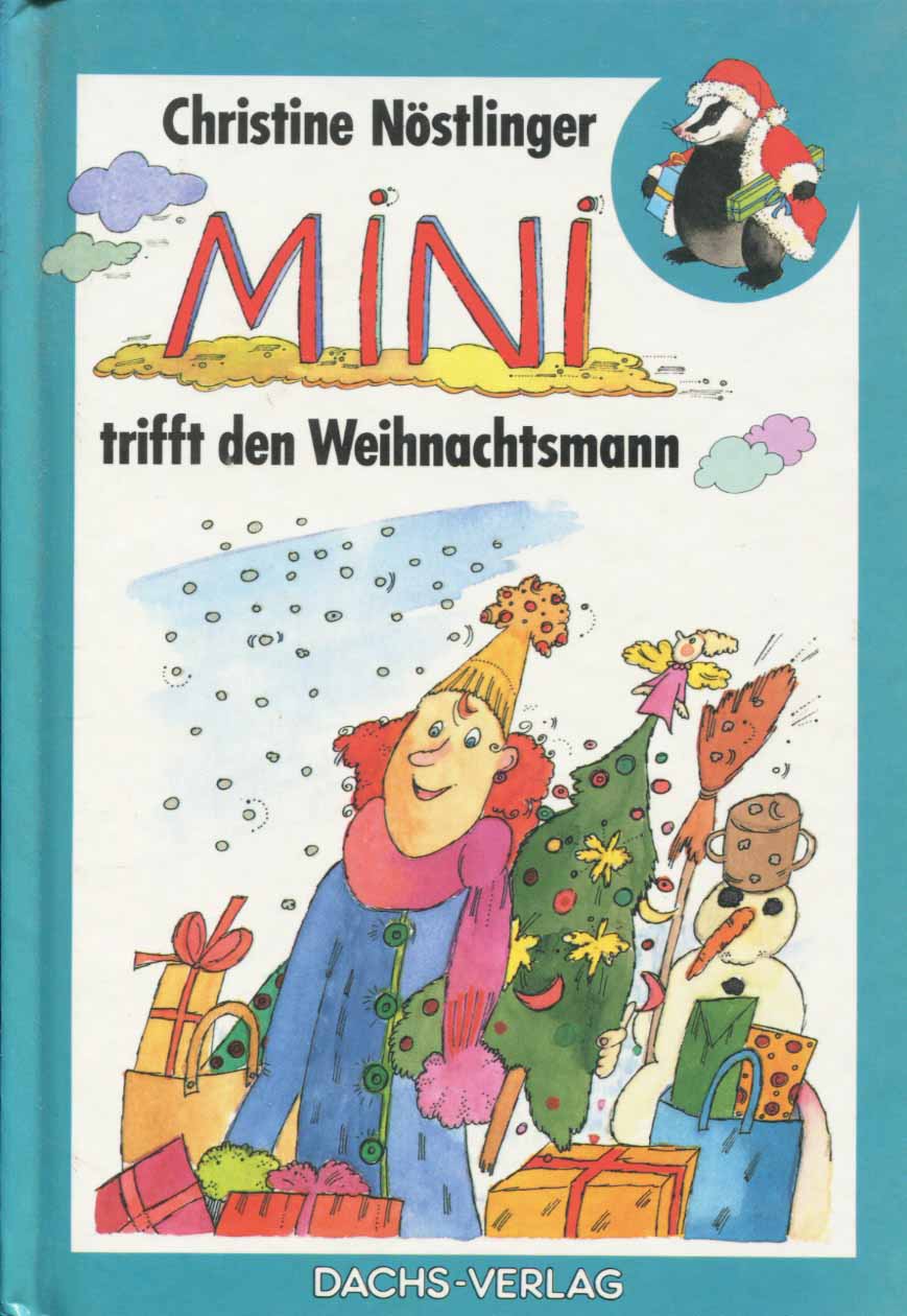 Mini trifft den Weihnachtsmann.